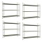 Set 4 buc raft perete Strangnas 50x60x15cm otel camel [en.casa] HausGarden Leisure