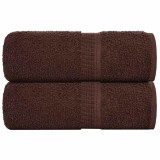 VidaXL Prosoape pentru oaspeți 2 buc maro 30x50cm 360 g/m&sup2; 100% bumbac