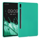 Husa pentru tableta Samsung Galaxy Tab S7, Kwmobile, Verde, Silicon, 52916.71