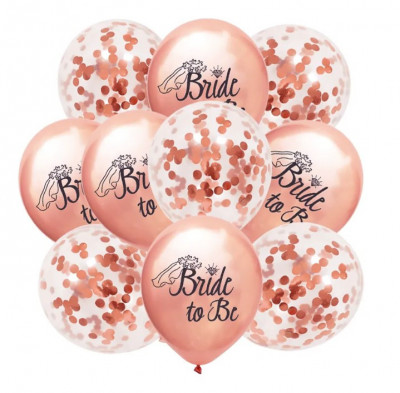 Set de 10 baloane cu tematica, EVNC, Bride to be foto