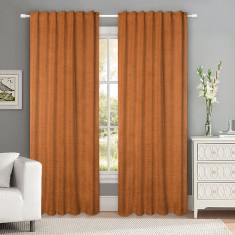 Draperie tip tesatura in cu rejansa transparenta cu ate pentru galerie, Madison, 150x210 cm, densitate 700 g/ml, Ornella, 1 buc