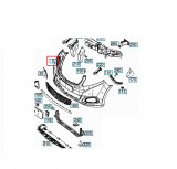 Bara fata MERCEDES VITO/Clasa V (W447), 04.2014-, cu grila, cu locas proiectoare; grunduit, Rapid