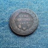 1h - 5 Centimes l&#039;an 8 W ( 1799 ) Franta