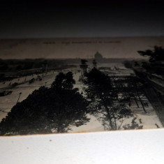 CARTE POSTALA -PARIS-PONT ALEXANDRE III ET INVALIDES ,STAMPILA GALATI, ANII 1913