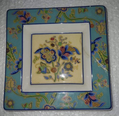 Mini-platou portelan &amp;quot;Nina Campbell ROSENTHAL Classic&amp;quot;13,50 x 13,50 cm cu defect foto