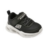 Pantofi sport SKECHERS negri, METEOR-LIGHTS, din material textil