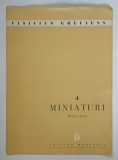 4 MINIATURI , PIANO SOLO de VINICIUS GREFIENS , 1961
