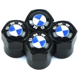 Set 4 capacele negre pentru ventil valva BMW