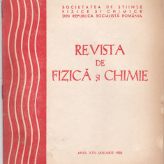 Revista De Fizica Si Chimie - Anul XXV, Nr.1 , IANUARIE. 1988