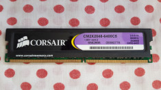 Memorie Ram Corsair XMS2, 2 GB DDR2 800Mhz Desktop. foto