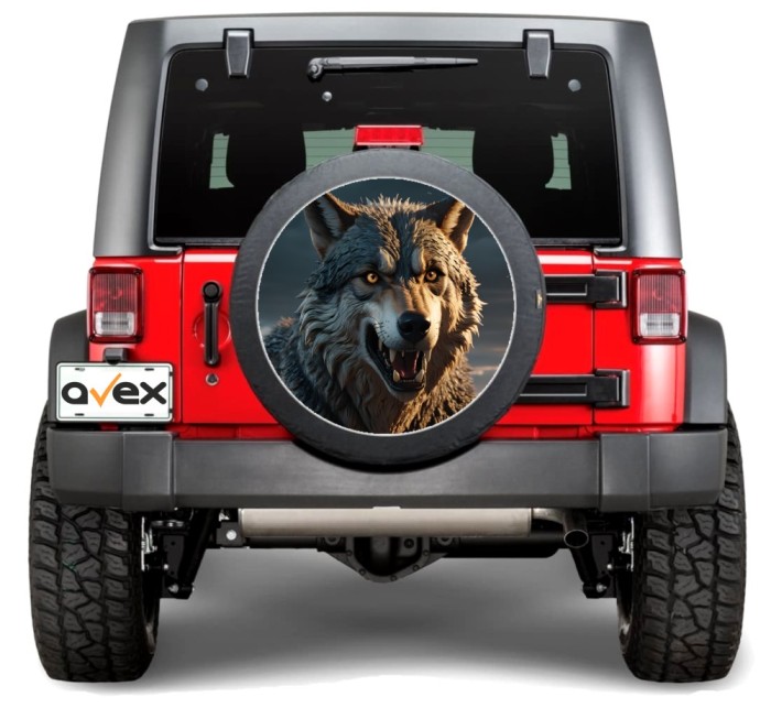 Sticker Auto &quot;Roata de Rezerva&quot; rezistenta la intemperii si raze UV, diametru 55 cm, Cod: AVX-RR03 FAVLine Selection