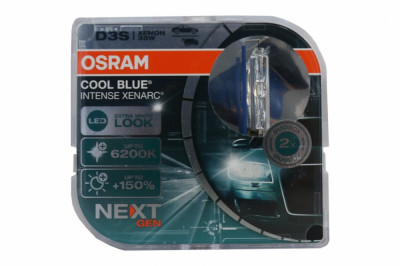 Set 2 Becuri Auto Xenon OSRAM XENARC COOL BLUE INTENSE NEXT GEN D3S HID 66340CBN-HCB 66340CBN-HCB foto