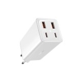 INCARCATOR RETEA Baseus GaN6 Pro, Quick Charge 100W, 2 x USB Type-C Output 5V/3A, 2 x USB (include cablu USB Type-C la USB Type-C de 100W), alb &quot;P1016