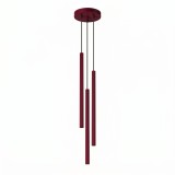 Lustră Suspendată Pastelo 3P Burgundy