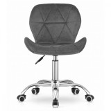 Scaun de birou, Artool, Avola, rotativ, catifea, gri, 46.5x55x86.5 cm GartenVIP DiyLine