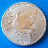 Tokelau 5 dollar 2015 UNC Marele Rechin Alb 40mm, Australia si Oceania