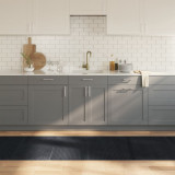 vidaXL Covor dreptunghiular, negru, 80x400 cm, bambus 376786