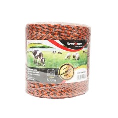 Rola fir portocaliu-negru fi 3.5mm 6x0.25mm SS, 0.9 Ohm/m, 500m gard electric Breckner Germany foto
