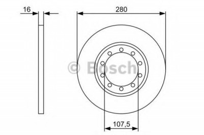Disc frana FORD TRANSIT platou / sasiu (2006 - 2014) BOSCH 0 986 479 390 foto