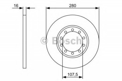 Disc frana FORD TRANSIT bus (2006 - 2014) BOSCH 0 986 479 390 foto