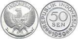 Indonesia 1959 - 50 sen UNC