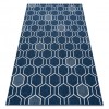 Covor SPRING 20404994 Hexagon sisal, buclat - albastru, 160x230 cm, Dreptunghi