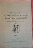 Istoricul Manastirii Sfanta Treime (Radu Voda) din Bucuresti - St. Nicolaescu (1939)
