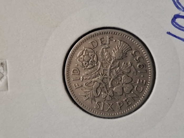 Six pence 1955