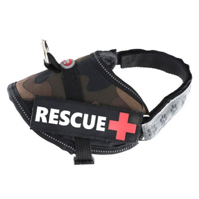 Ham pentru c&amp;acirc;ini Rescue XS 30 - 40 cm, camuflaj foto