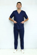 Bluza medicala simpla ? Bleumarin foto