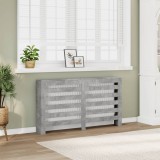 Gossi masca pentru calorifer, gri beton, 149x20x82 cm, lemn prelucrat