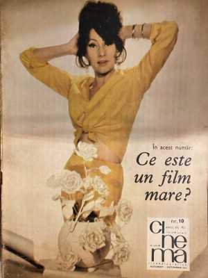 revista Cinema nr.10/ octombrie 1969, Ce este un film mare? Marga Barbu foto