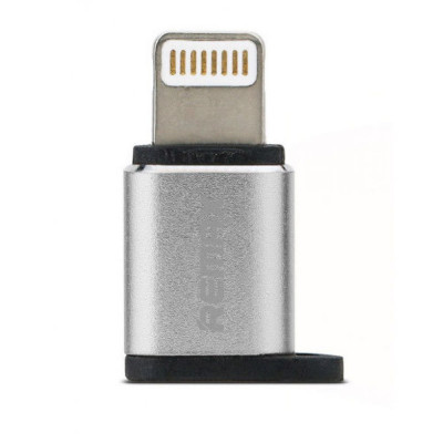 Adaptor mufa incarcare compatibil Micro usb la Iphone Lightning 5,6,7, Remax, incarcator microUSB mama - 8pin Lightning tata, alimentare telefon foto