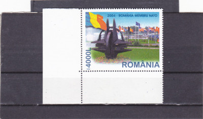 ROMANIA 2004 LP 1633 ROMANIA MEMBRU NATO MNH foto