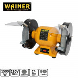 Polizor de banc 200mm 1500W,2950 rpm, 230V, galben