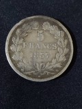 Franța 1837 B - 5 Franci - Monedă de argint #2, Europa