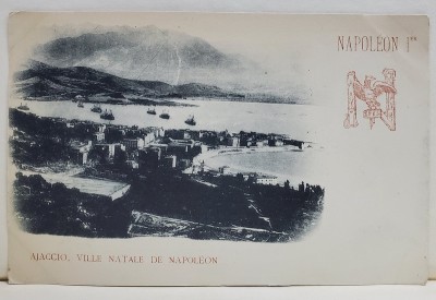 AJACCIO , VILLE NATALE DE NAPOLEON , CARTE POSTALA ILUSTRATA , CLASICA foto