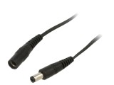 Cablu Alimentare DC 5,5/2,1mm Negru 2x0,5mm2