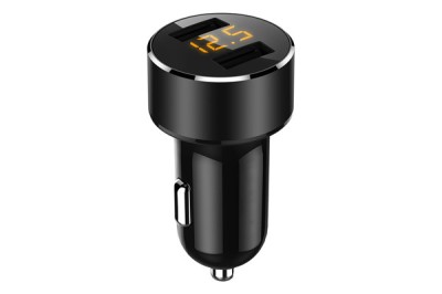 INCARCATOR AUTO 2XUSB 3.6A CU AFISAJ TENSIUNE/PUTERE LED foto