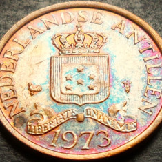 Moneda exotica 1 CENT - ANTILELE OLANDEZE (Caraibe), anul 1973 *cod 5070 A CAMEO