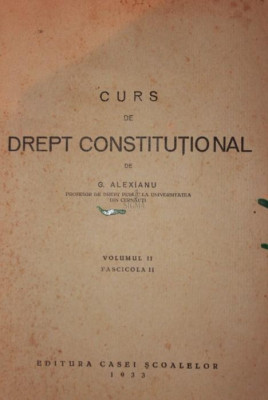 CURS DE DREPT CONSTITUTIONAL foto