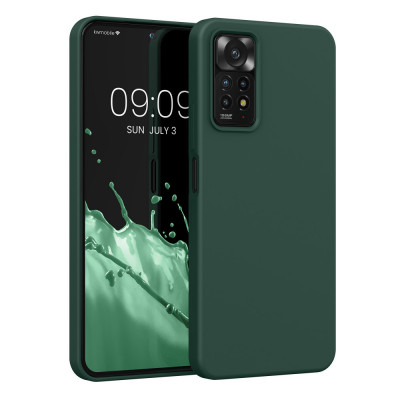 Husa Kwmobile pentru Xiaomi Redmi Note 11 Pro/Redmi Note 11 Pro 5G, Silicon, Verde, 57373.169 foto