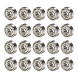 Rulmenți cu bile 626ZZ 6x19x6mm cu dublu ecran, oțel carbon, 20 buc &ndash; 626ZZ 20 buc