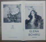 Elena Boariu, expozitie de grafica// brosura