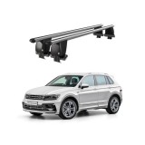 Bare transversale portbagaj auto aluminiu compatibile plafon neted Volkswagen Tiguan II AD1 R-Line 2016-> argintii sau negre Cod: CB200101 Kit-108