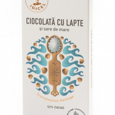 Ciocolata 54% cacao cu lapte si sare de mare, 80g, Razvan Idicel
