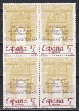 Spania 1985-500 ani Universitățile Valladoid și Santa Cruz College,Bloc de 4,MNH, Nestampilat