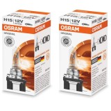 Becuri Auto H15 OSRAM Original 12V 15/55W, Pachet 2 buc - Faza Lunga/Scurta, Soclu PGJ23t-1