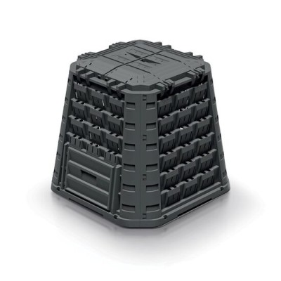 Compostor de gradina, 450 L, negru, Evogreen, Vario foto
