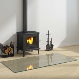Cumpara ieftin Placa de sticla pentru semineu Transparent 120 x 60 cm Sticla